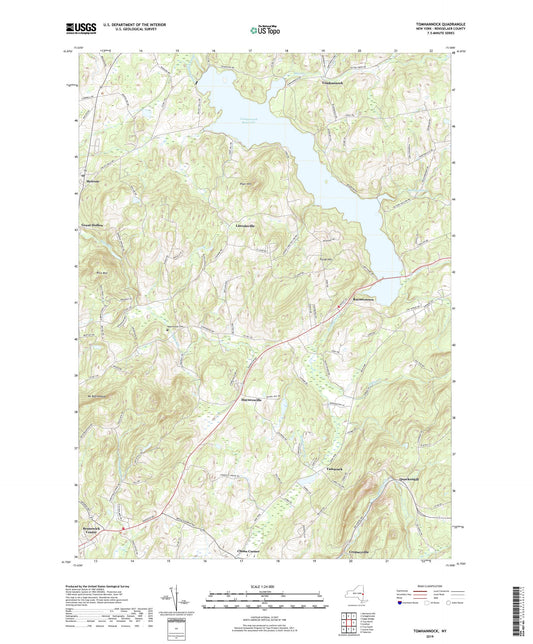 Tomhannock New York US Topo Map Image