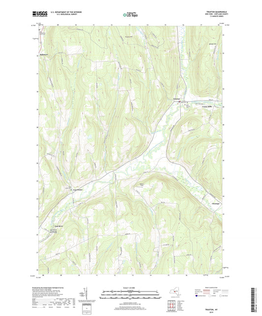 Truxton New York US Topo Map Image