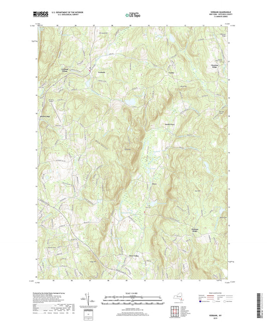 Verbank New York US Topo Map Image