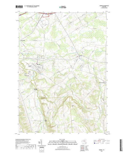 Vernon New York US Topo Map Image