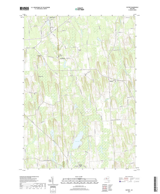 Victory New York US Topo Map Image
