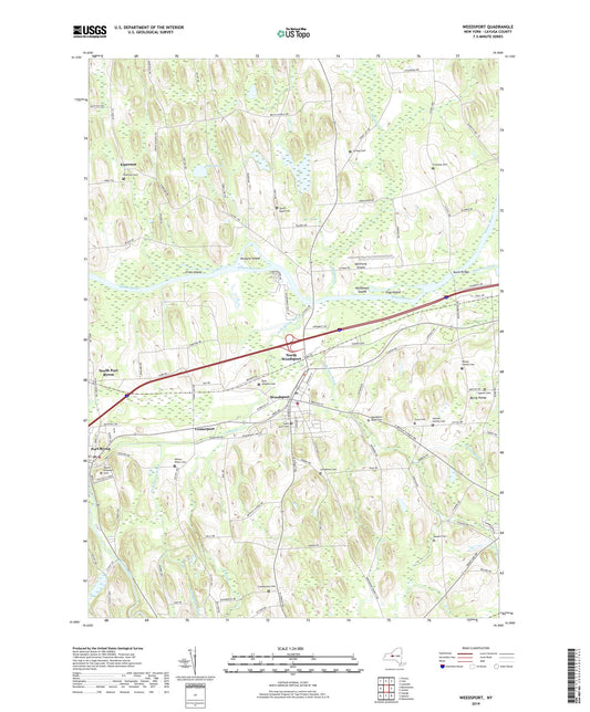 Weedsport New York US Topo Map Image