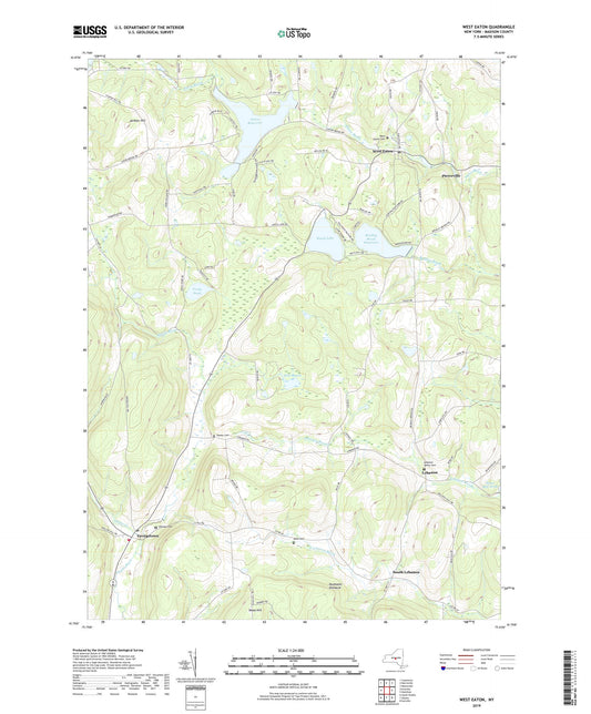 West Eaton New York US Topo Map Image