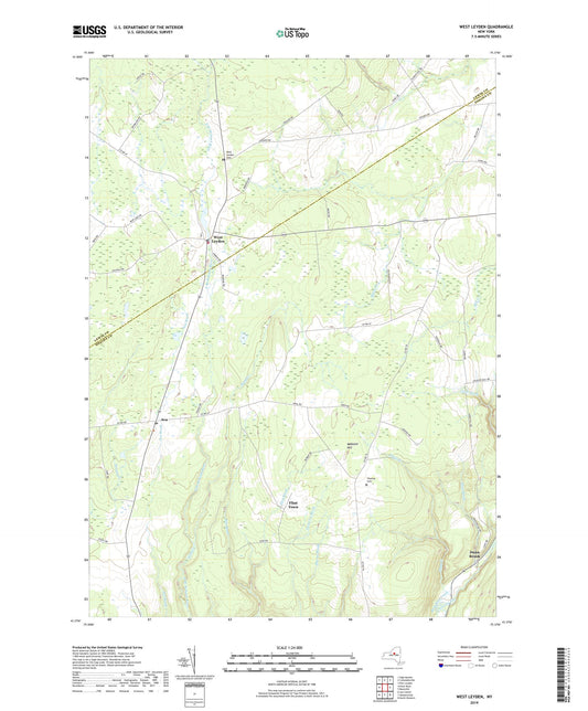West Leyden New York US Topo Map Image
