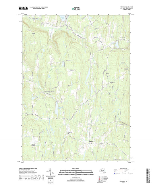 Westerlo New York US Topo Map Image