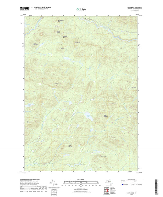 Whitehouse New York US Topo Map Image