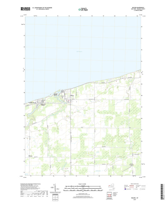 Wilson New York US Topo Map Image