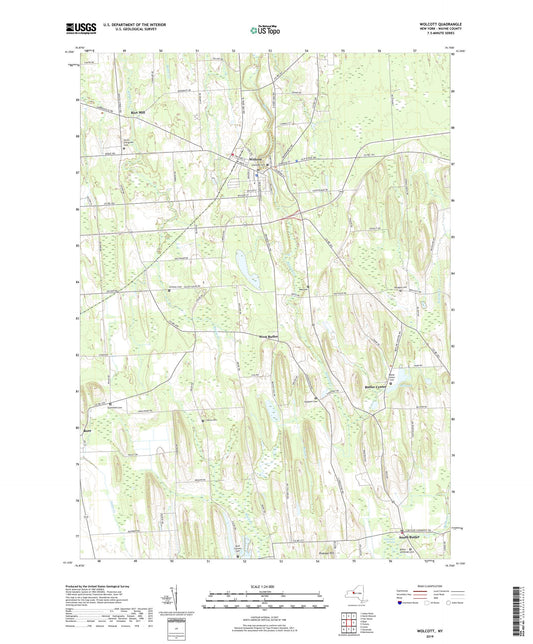 Wolcott New York US Topo Map Image