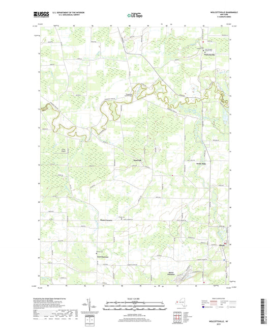 Wolcottsville New York US Topo Map Image