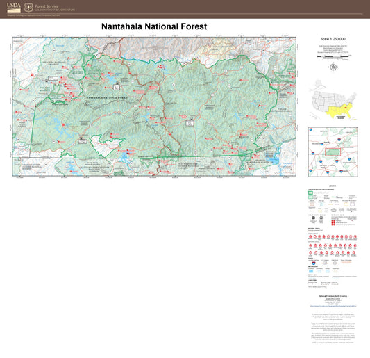 Nantahala National Forest Map