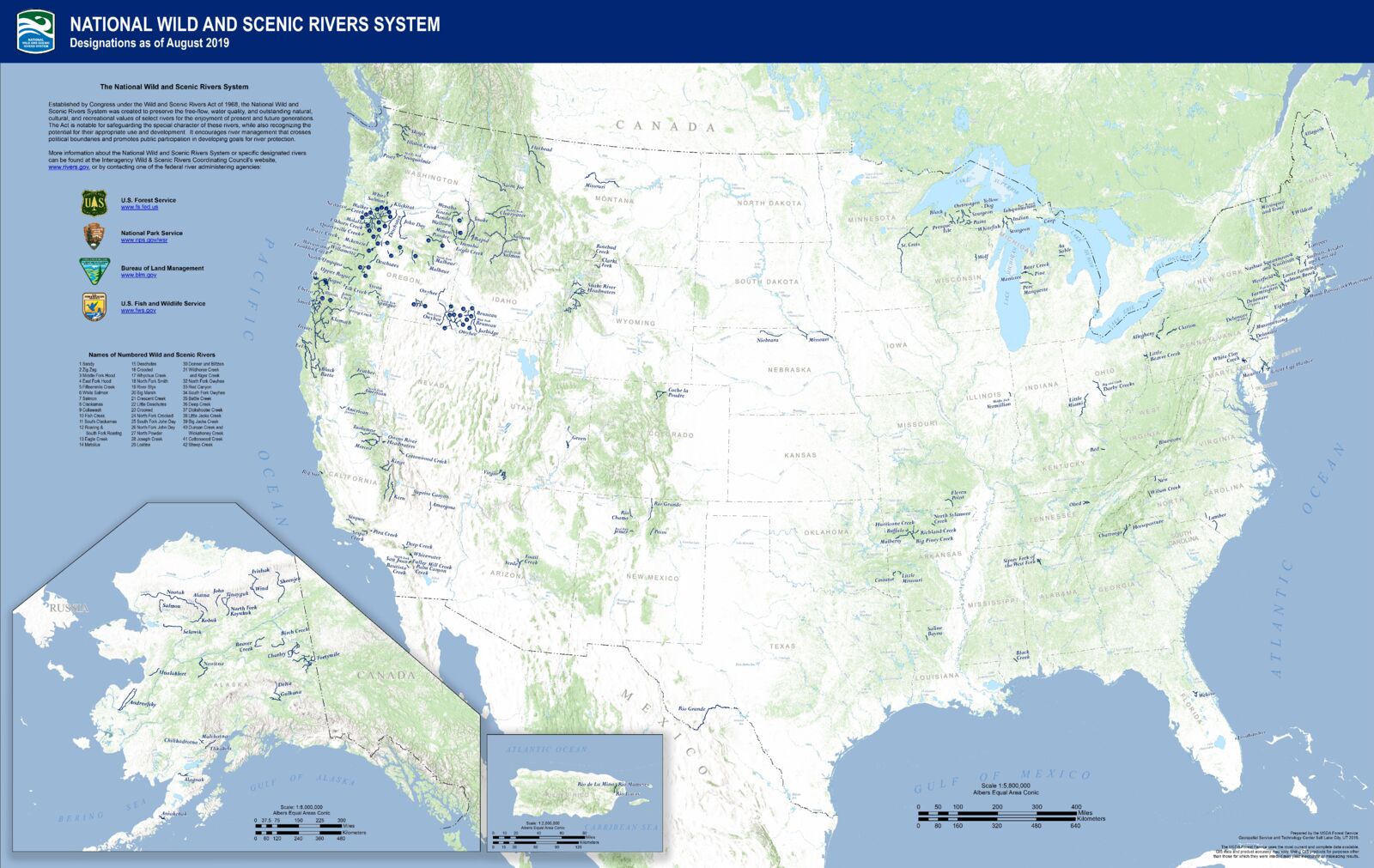 National Designated Wild and Scenic Rivers Guide – MyTopo Map Store
