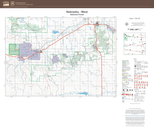 Nebraska National Forest West Map