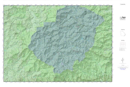 Noontootla MyTopo Explorer Series Map Image