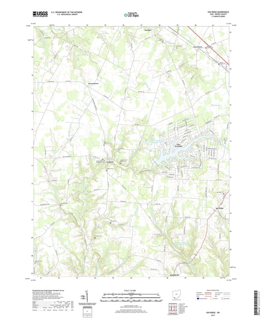 Ash Ridge Ohio US Topo Map Image