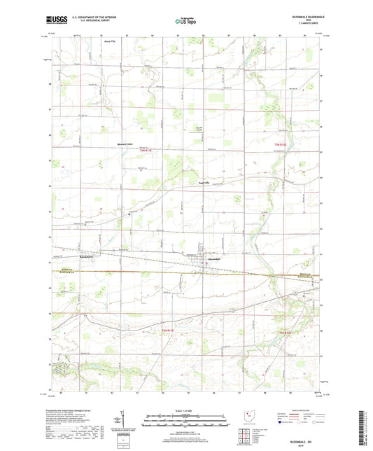 Bloomdale Ohio US Topo Map Image