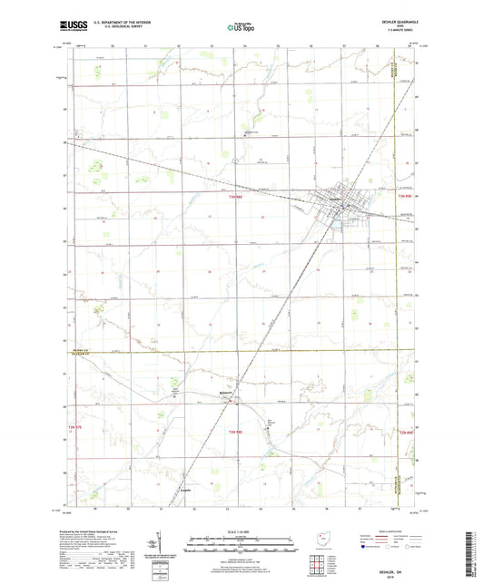 Deshler Ohio US Topo Map Image