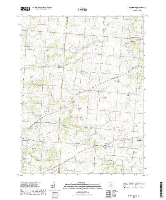 East Ringgold Ohio US Topo Map Image