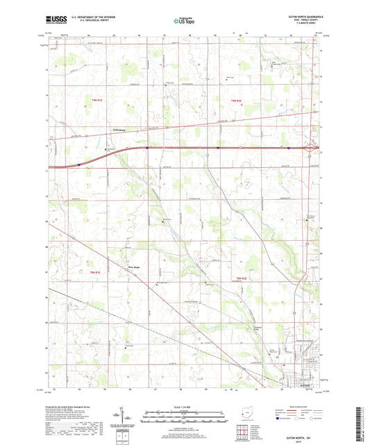 Eaton North Ohio US Topo Map Image