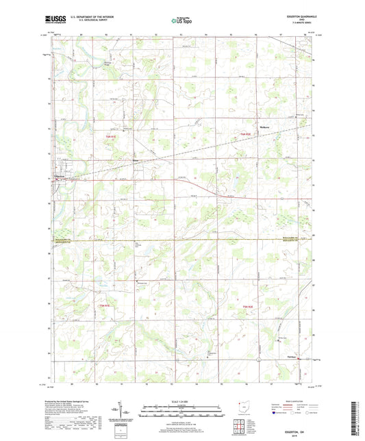 Edgerton Ohio US Topo Map Image