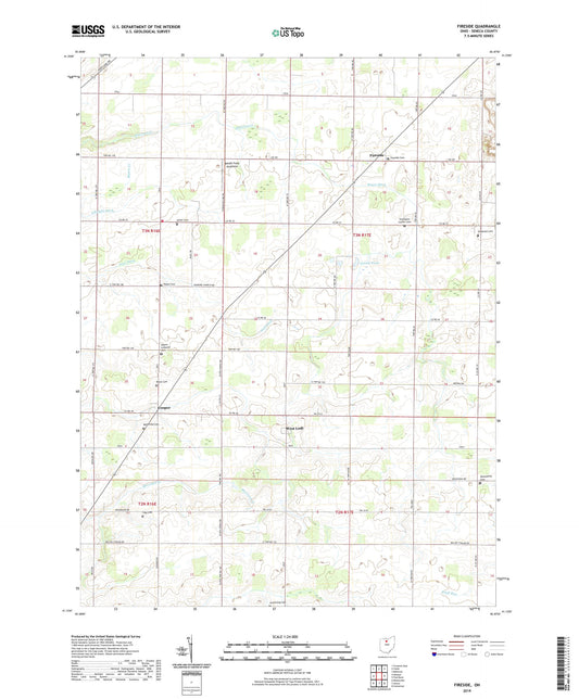 Fireside Ohio US Topo Map Image