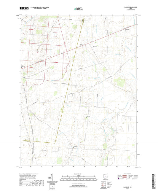 Florence Ohio US Topo Map Image
