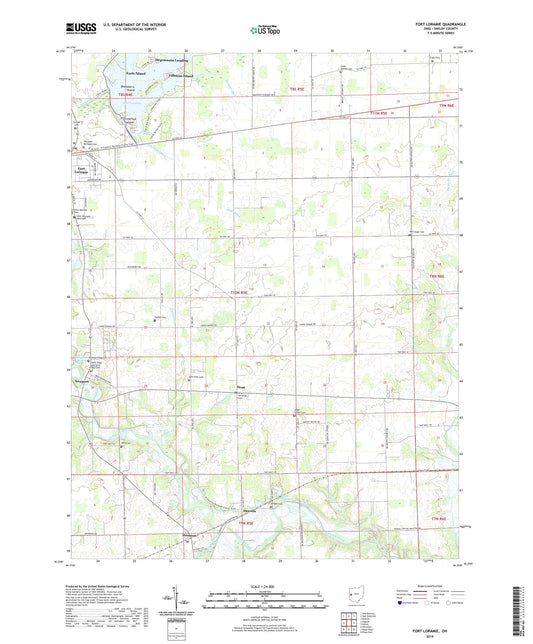 Fort Loramie Ohio US Topo Map Image