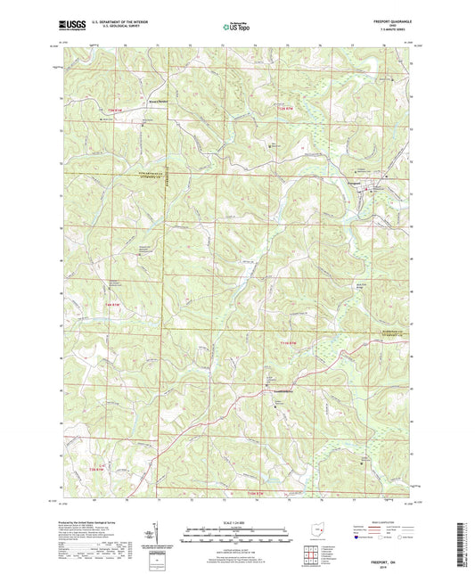 Freeport Ohio US Topo Map Image