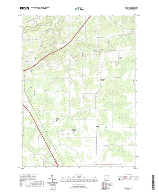 Gageville Ohio US Topo Map Image