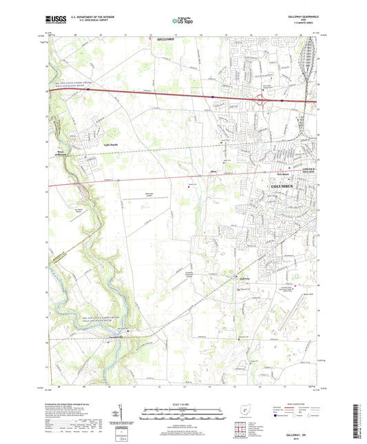 Galloway Ohio US Topo Map Image