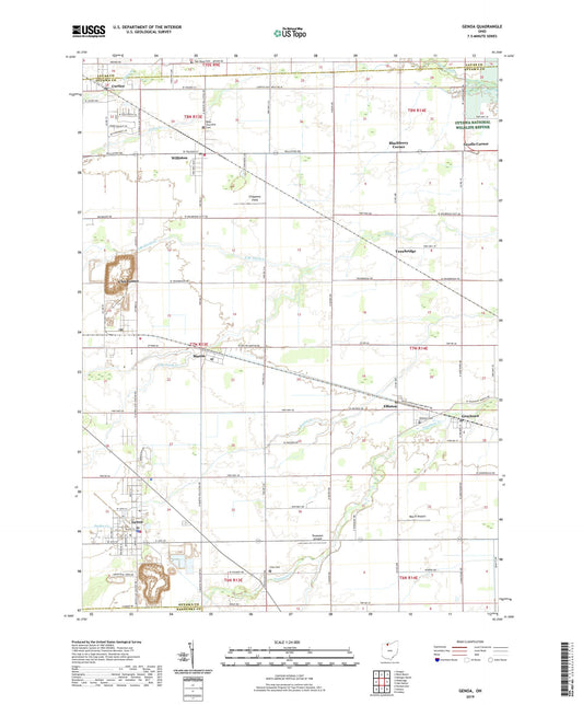 Genoa Ohio US Topo Map Image