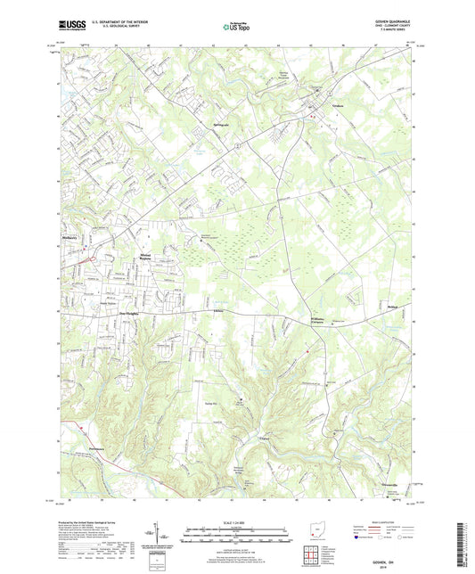 Goshen Ohio US Topo Map Image
