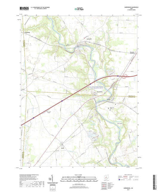 Harrisburg Ohio US Topo Map Image