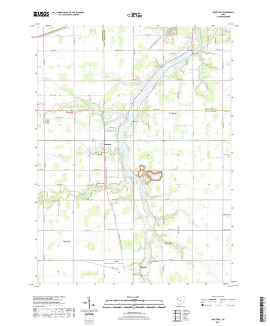 Junction Ohio US Topo Map Image