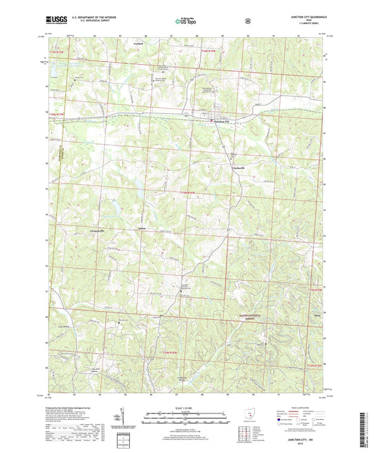 Junction City Ohio US Topo Map Image