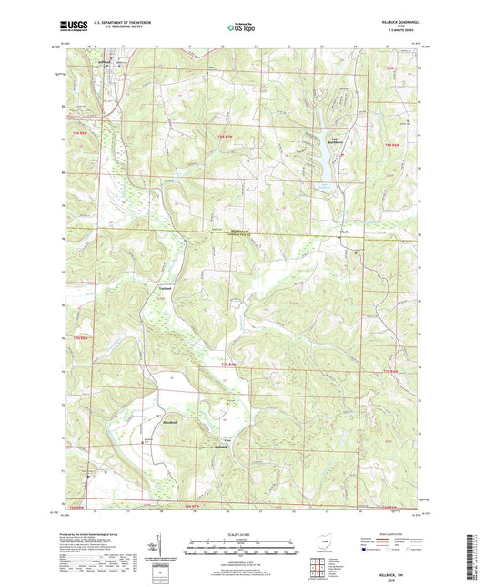 Killbuck Ohio US Topo Map Image