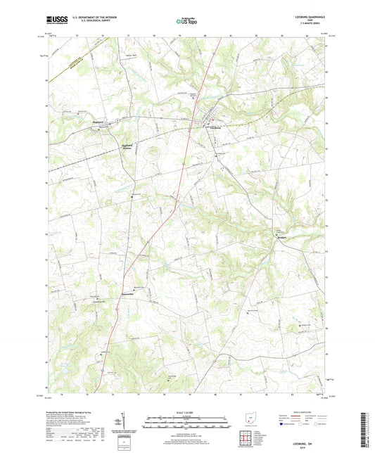 Leesburg Ohio US Topo Map Image