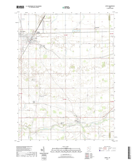 Leipsic Ohio US Topo Map Image