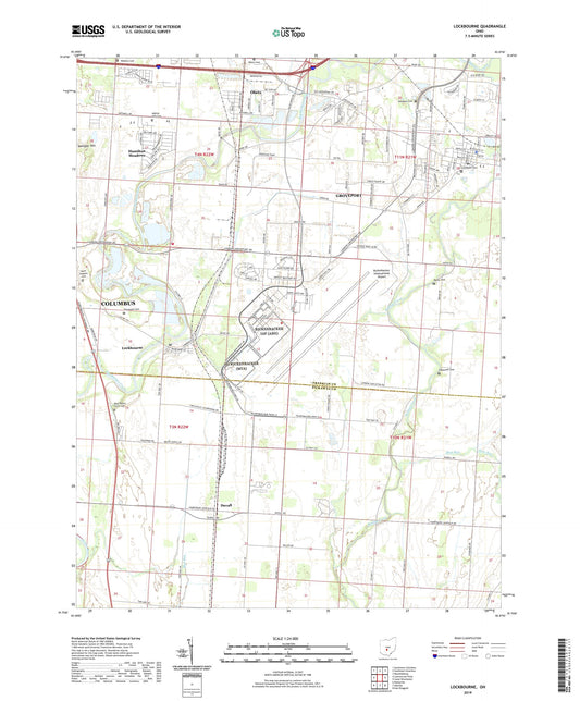 Lockbourne Ohio US Topo Map Image