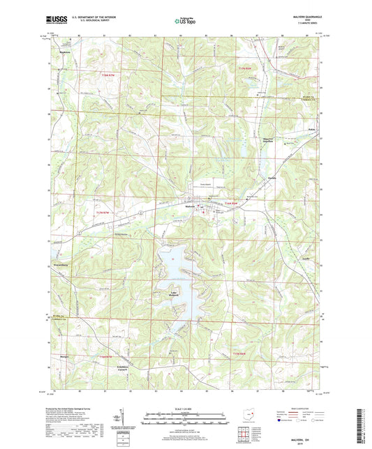 Malvern Ohio US Topo Map Image
