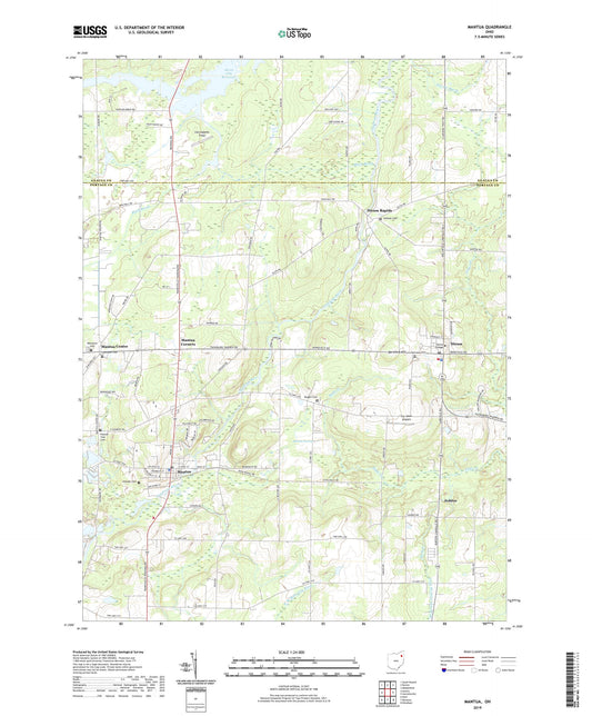 Mantua Ohio US Topo Map Image