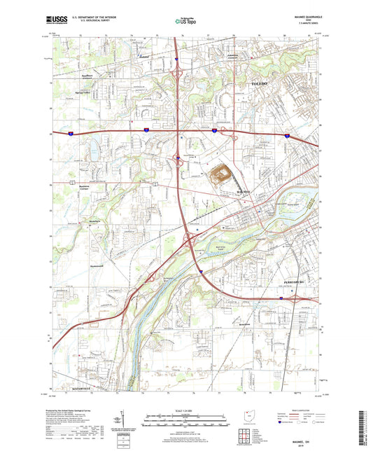 Maumee Ohio US Topo Map Image