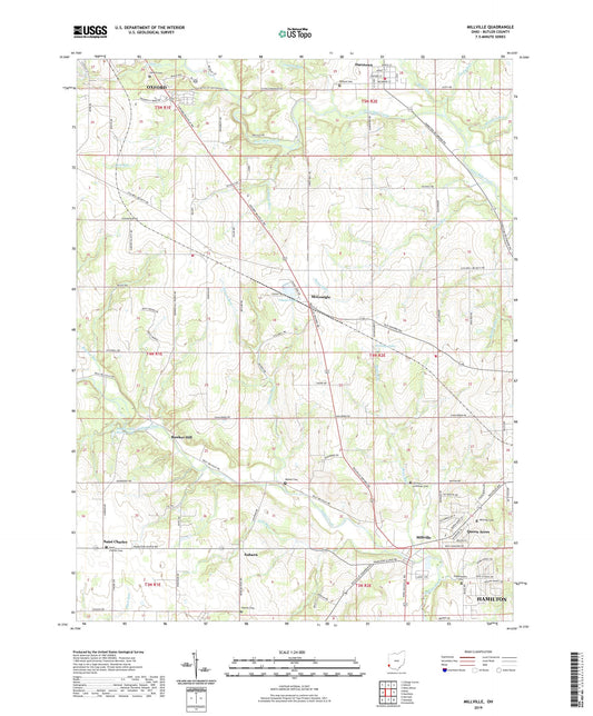 Millville Ohio US Topo Map Image