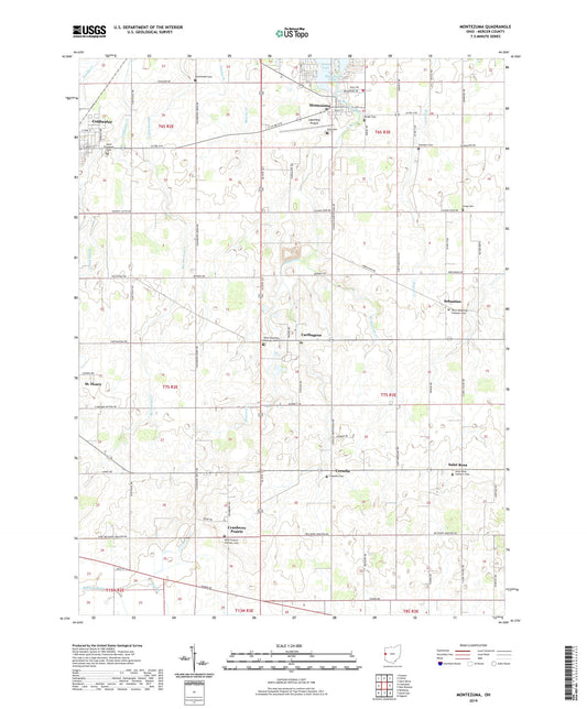 Montezuma Ohio US Topo Map Image