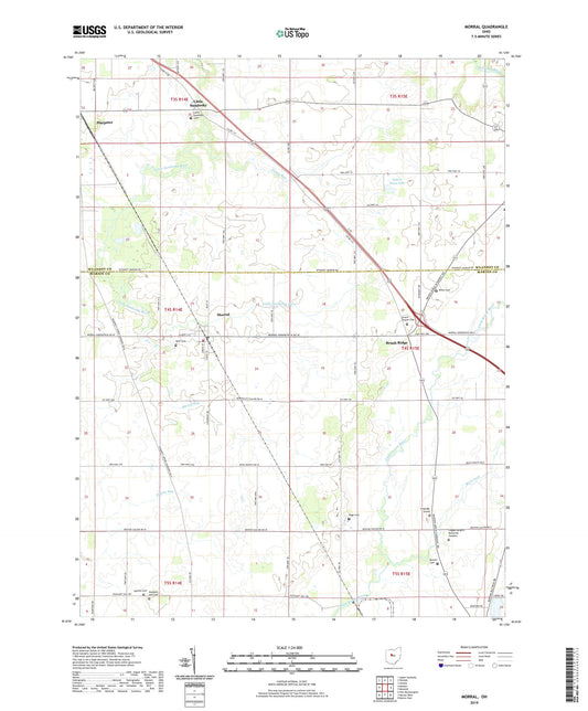 Morral Ohio US Topo Map Image