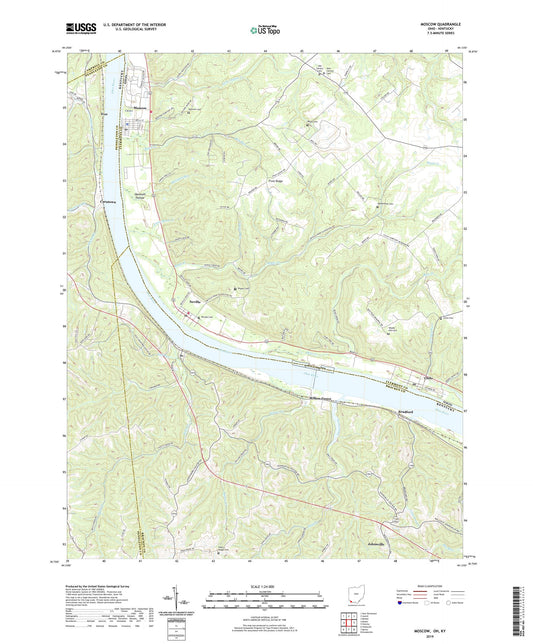 Moscow Ohio US Topo Map Image
