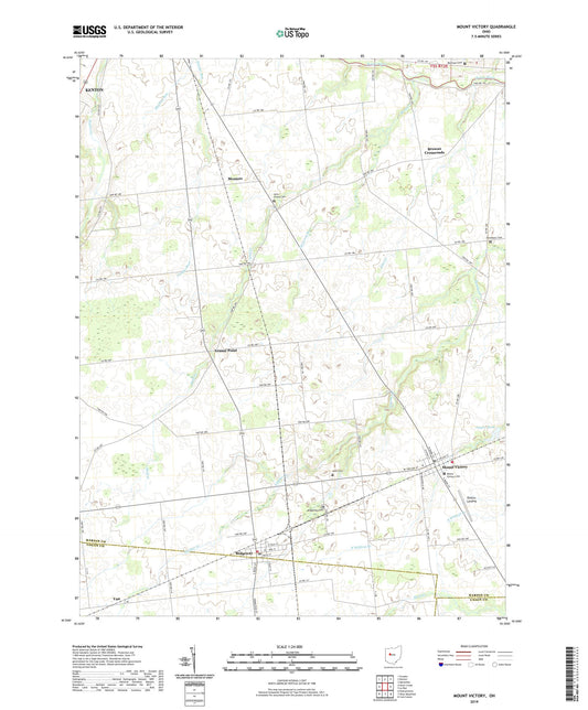 Mount Victory Ohio US Topo Map Image