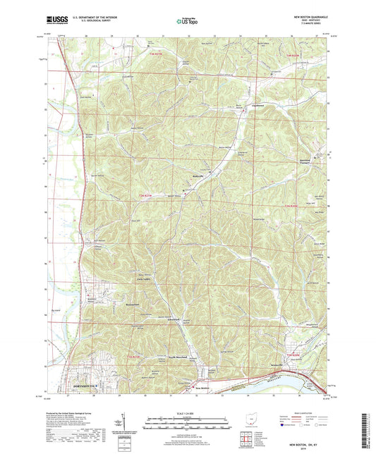 New Boston Ohio US Topo Map Image
