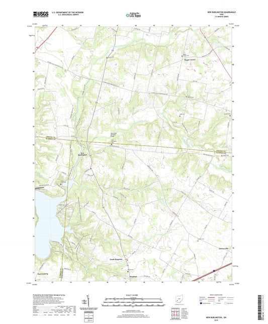 New Burlington Ohio US Topo Map Image