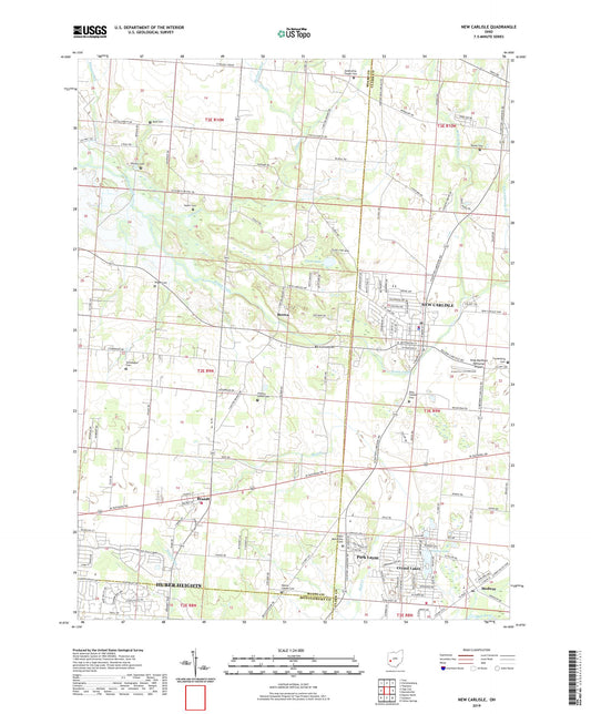 New Carlisle Ohio US Topo Map Image