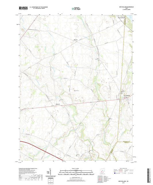 New Holland Ohio US Topo Map Image